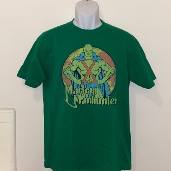 Unisex DC Comics Martian Manhunter Green Graphic Tee - Picture 2 of 8